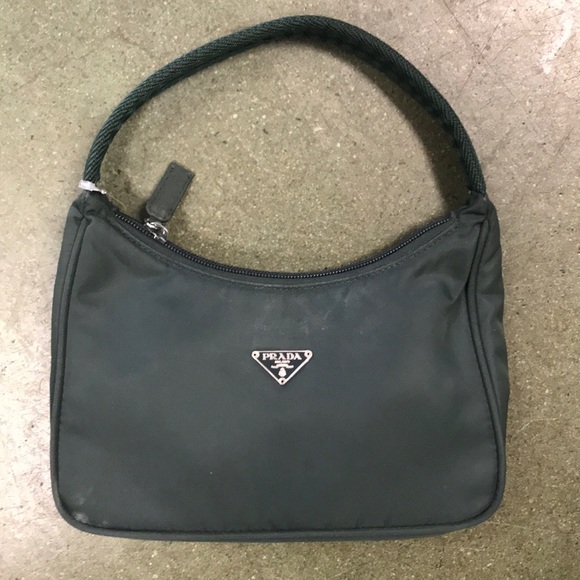 green prada nylon bag